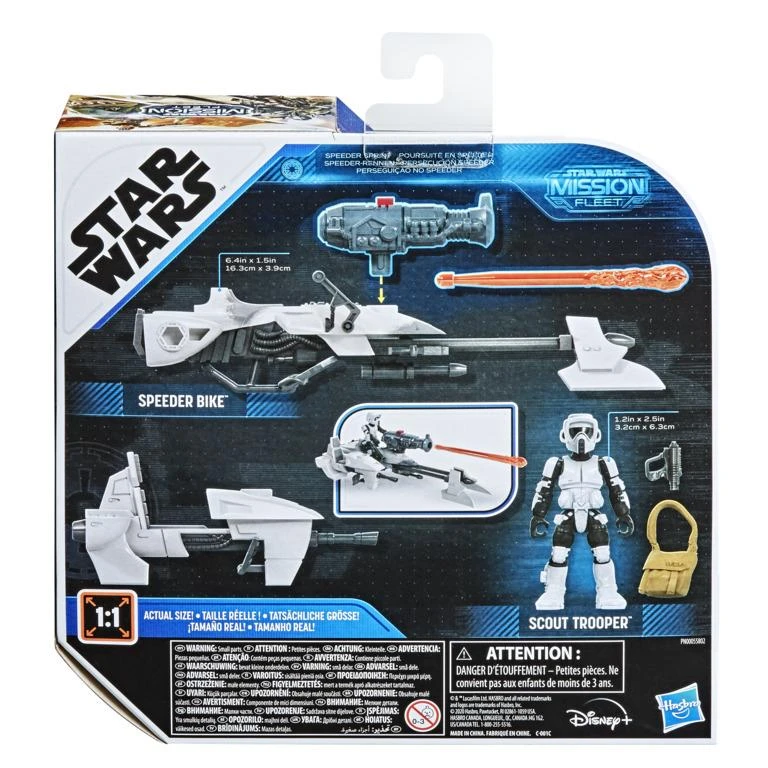 Hasbro Star Wars Mission Fleet Action Figure - Scout Trooper With Speeder Bike - Image 3