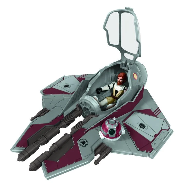 Hasbro Star Wars Mission Fleet Action Figure - Obi-Wan Kenobi With Jedi Starfighter - Image 5