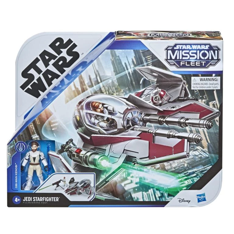 Hasbro Star Wars Mission Fleet Action Figure - Obi-Wan Kenobi With Jedi Starfighter - Image 2