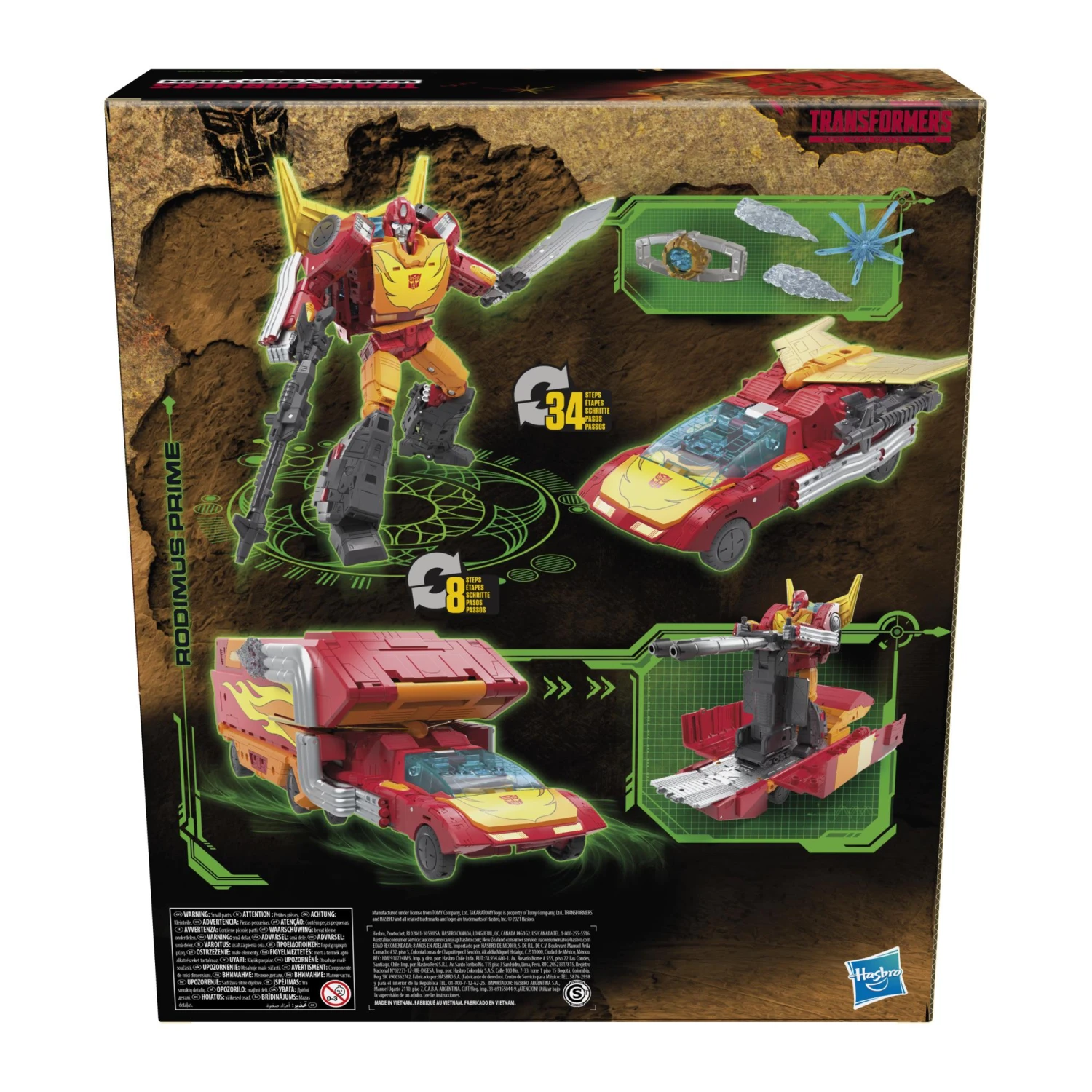 Hasbro Transformers War For Cybertron: Commander Class Action Figure - Rodimus Prime - Image 2