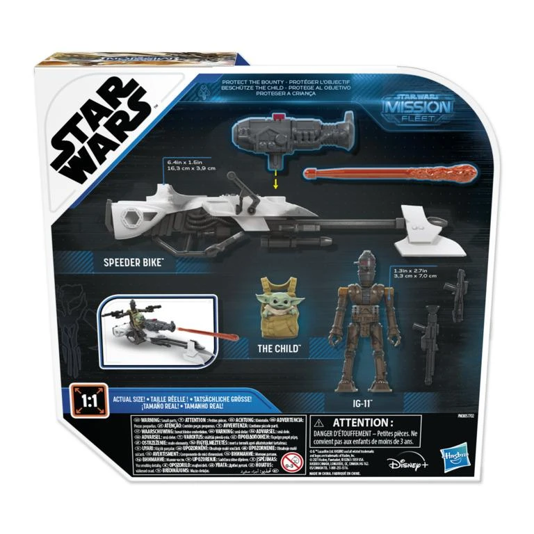 Hasbro Star Wars Mission Fleet Action Figure - IG-11 & The Child Speeder Bike - Image 2
