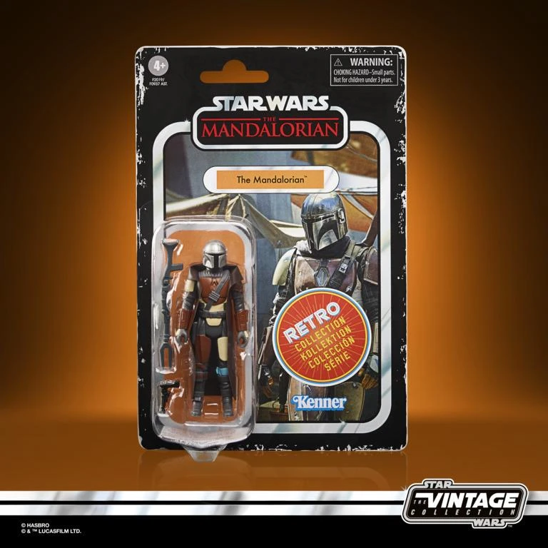 Hasbro Star Wars Retro Action Figure Wave 3 - The Mandalorian - Image 3