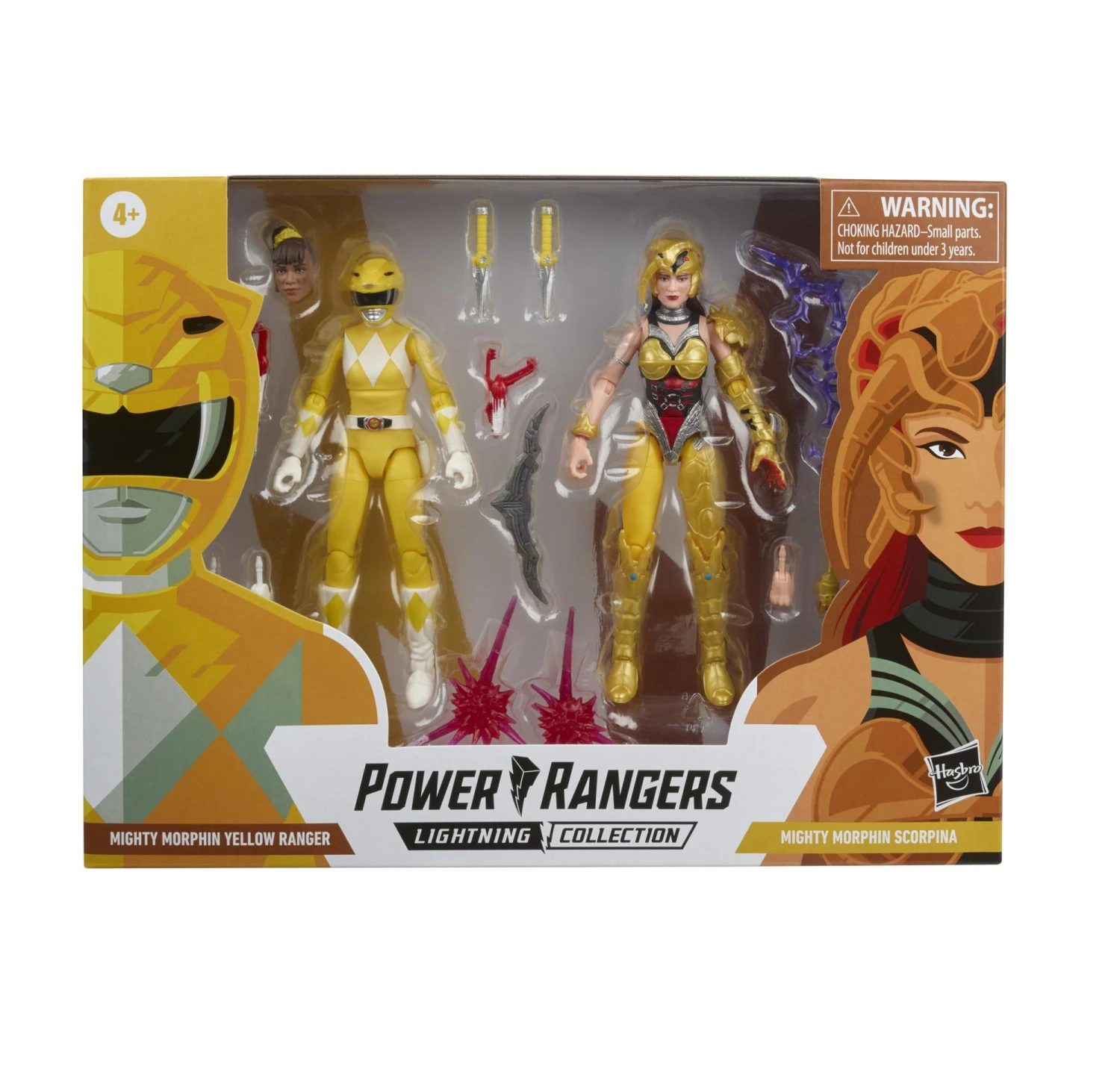 Hasbro Power Rangers Lightning Collection Action Figures - Mighty Morphin Yellow Ranger & Scorpina