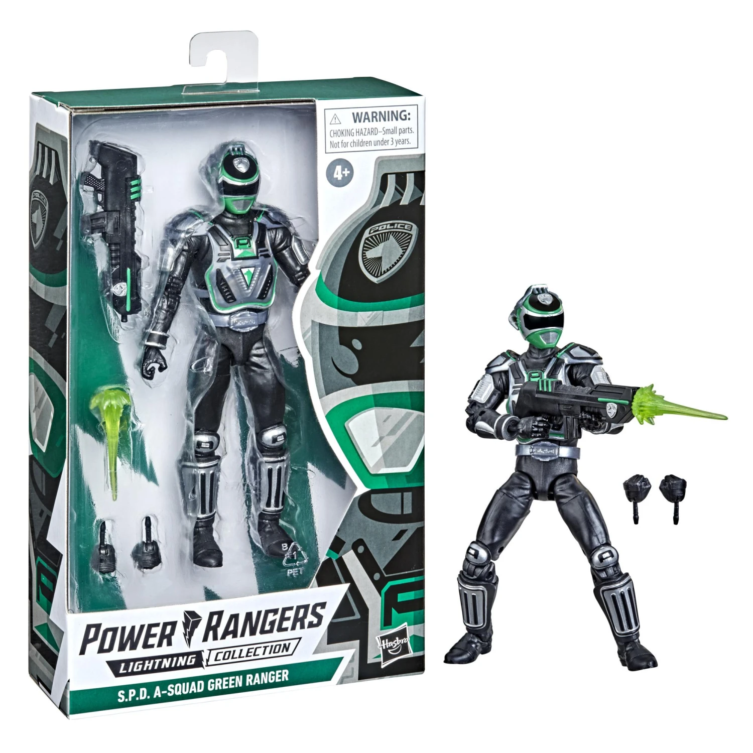 Hasbro Power Rangers Lightning Collection 6-Inch Figures Wave 10 - S.P.D. A-Squad Green Ranger