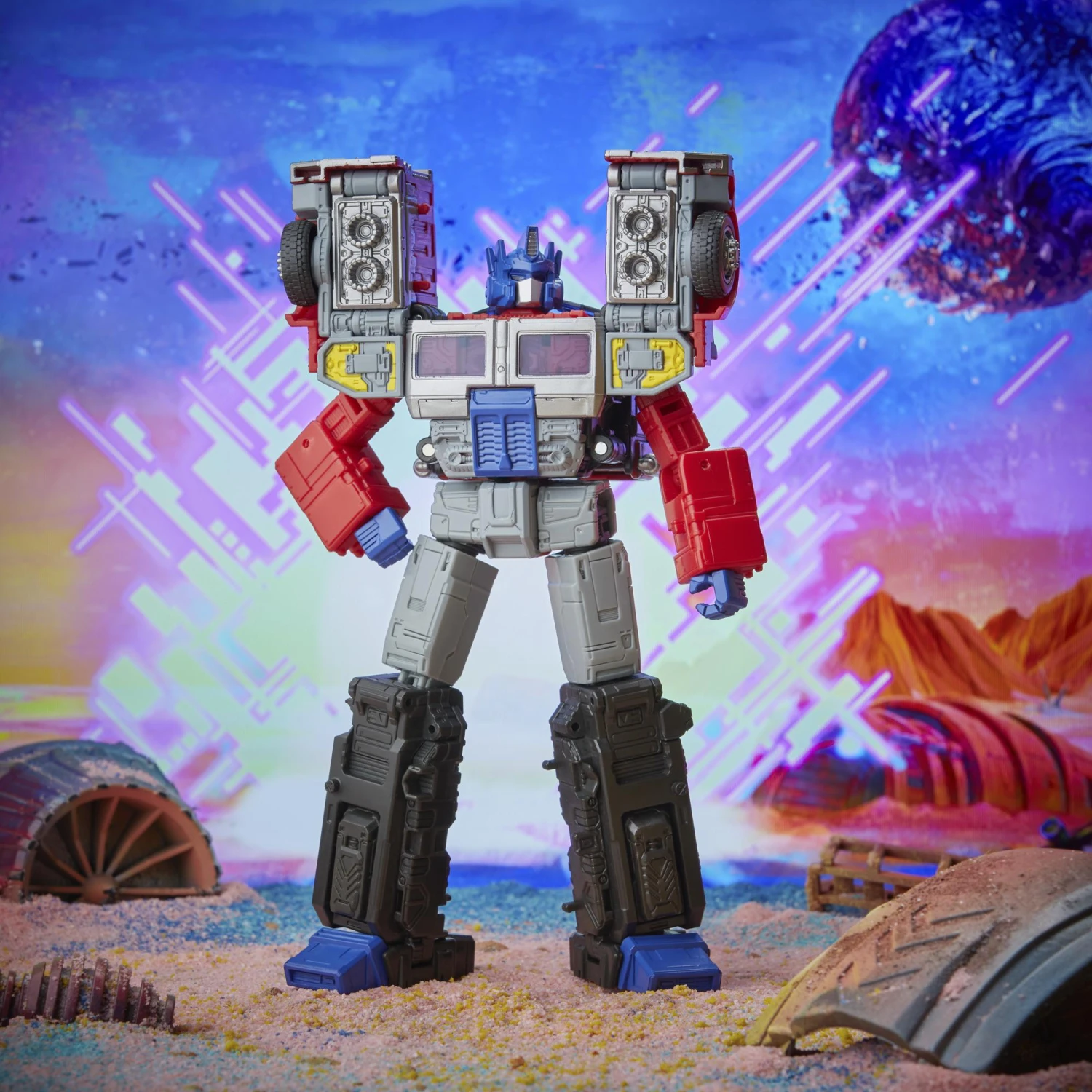 Hasbro Transformers Generations Leader Action Figure - Universe Laser Optimus Prime - Image 6
