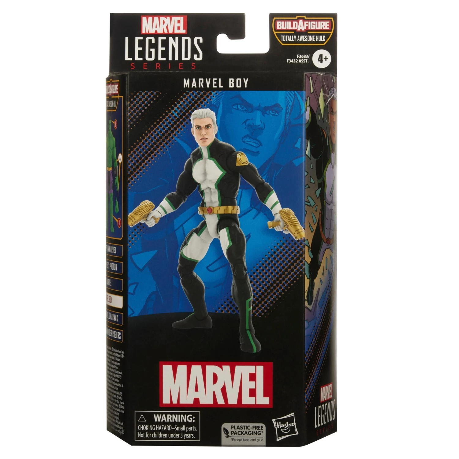 Hasbro Marvel Legends The Marvel's Action Figure (BAF Totally Awesome Hulk) - Marvel Boy - Image 7