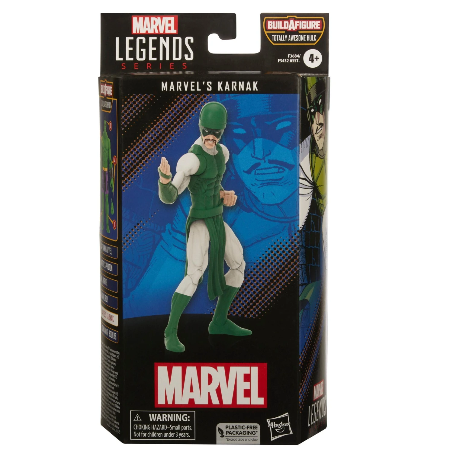 Hasbro Marvel Legends The Marvel's Action Figure (BAF Totally Awesome Hulk) - Marvel's Karnak - Image 7