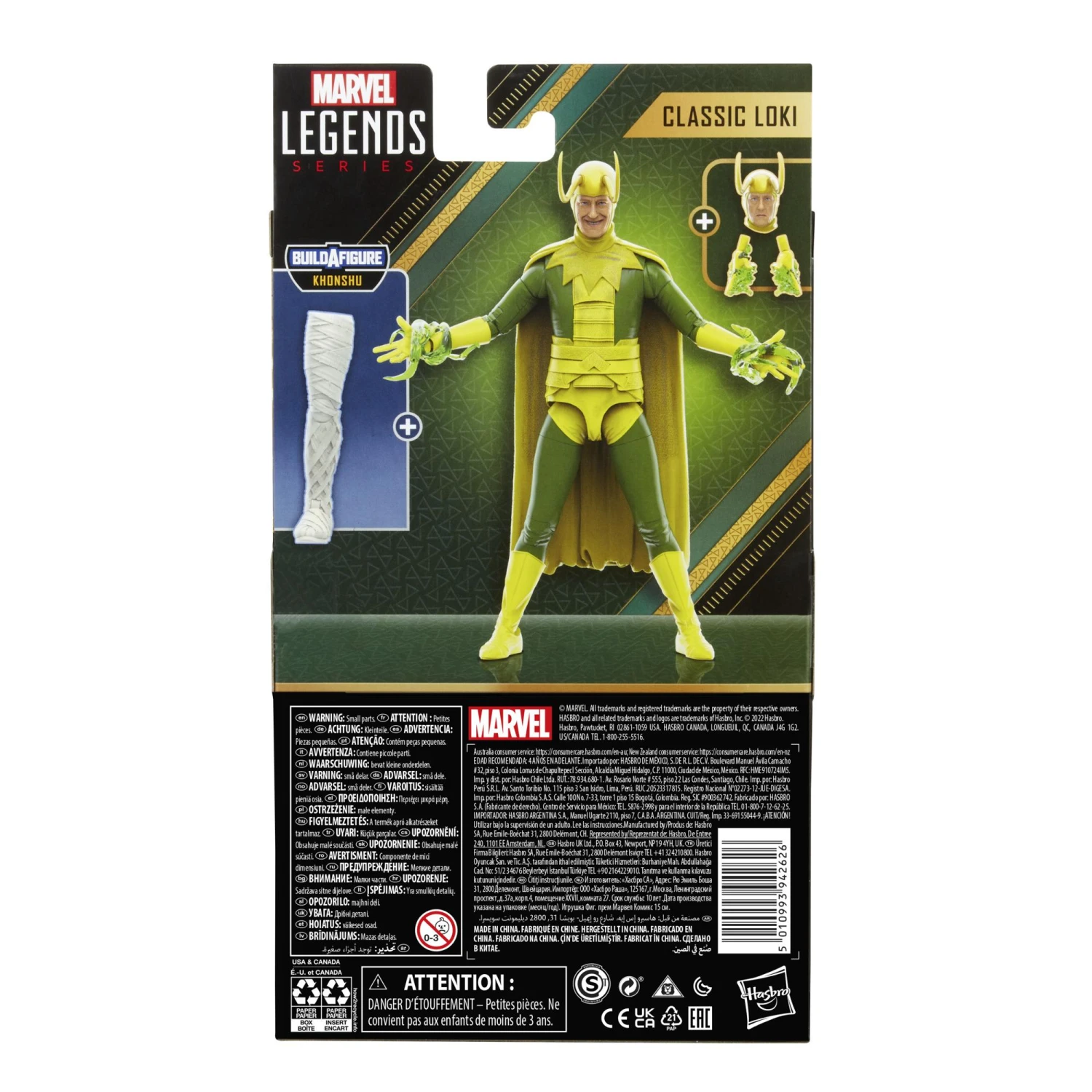 Hasbro Marvel Legends Action Figures Disney Plus Wave 4 - Classic Loki - Image 2
