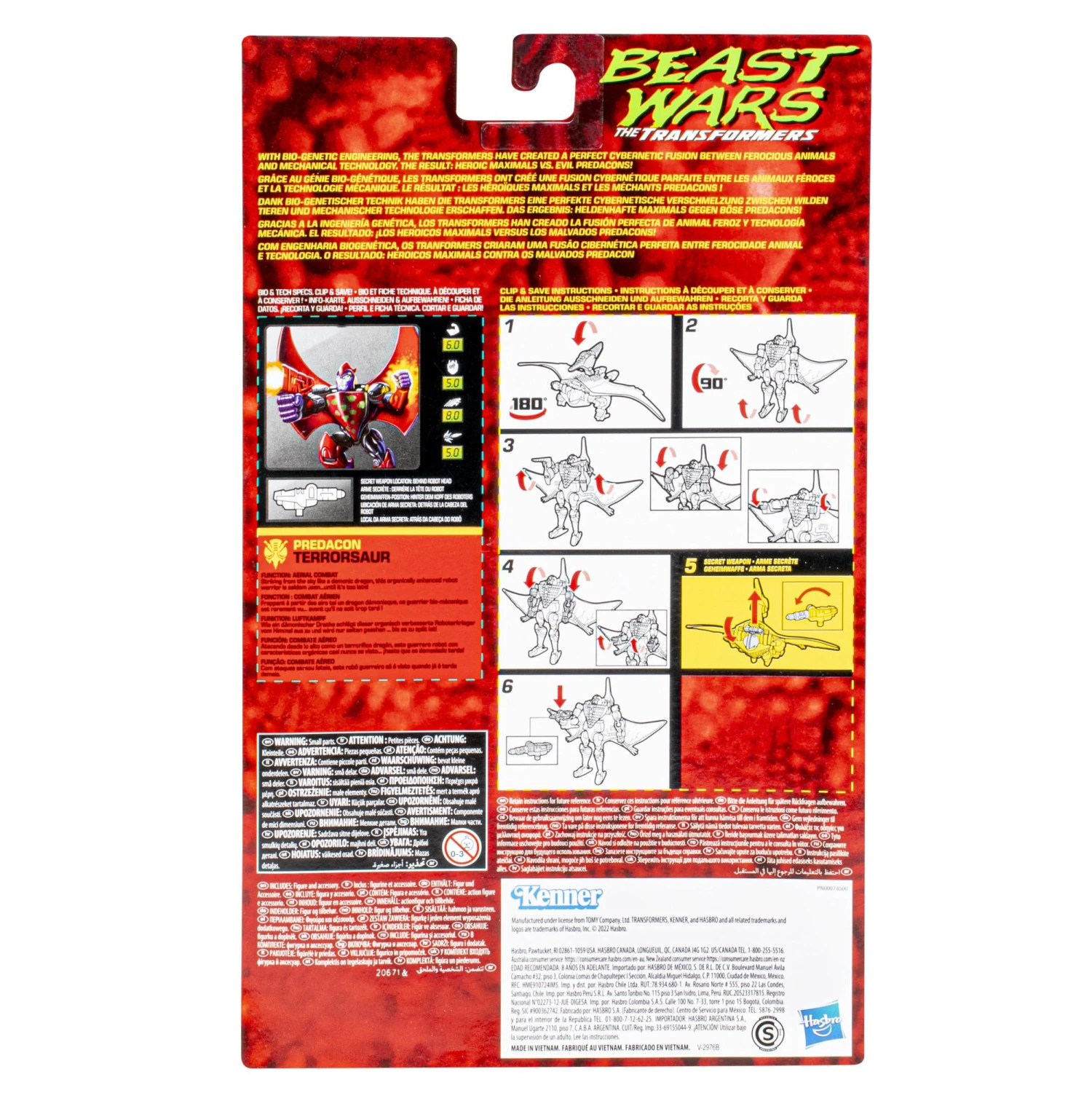 Hasbro Transformers Generations Beast Wars Vintage Action Figure - Terrorsaur - Image 3