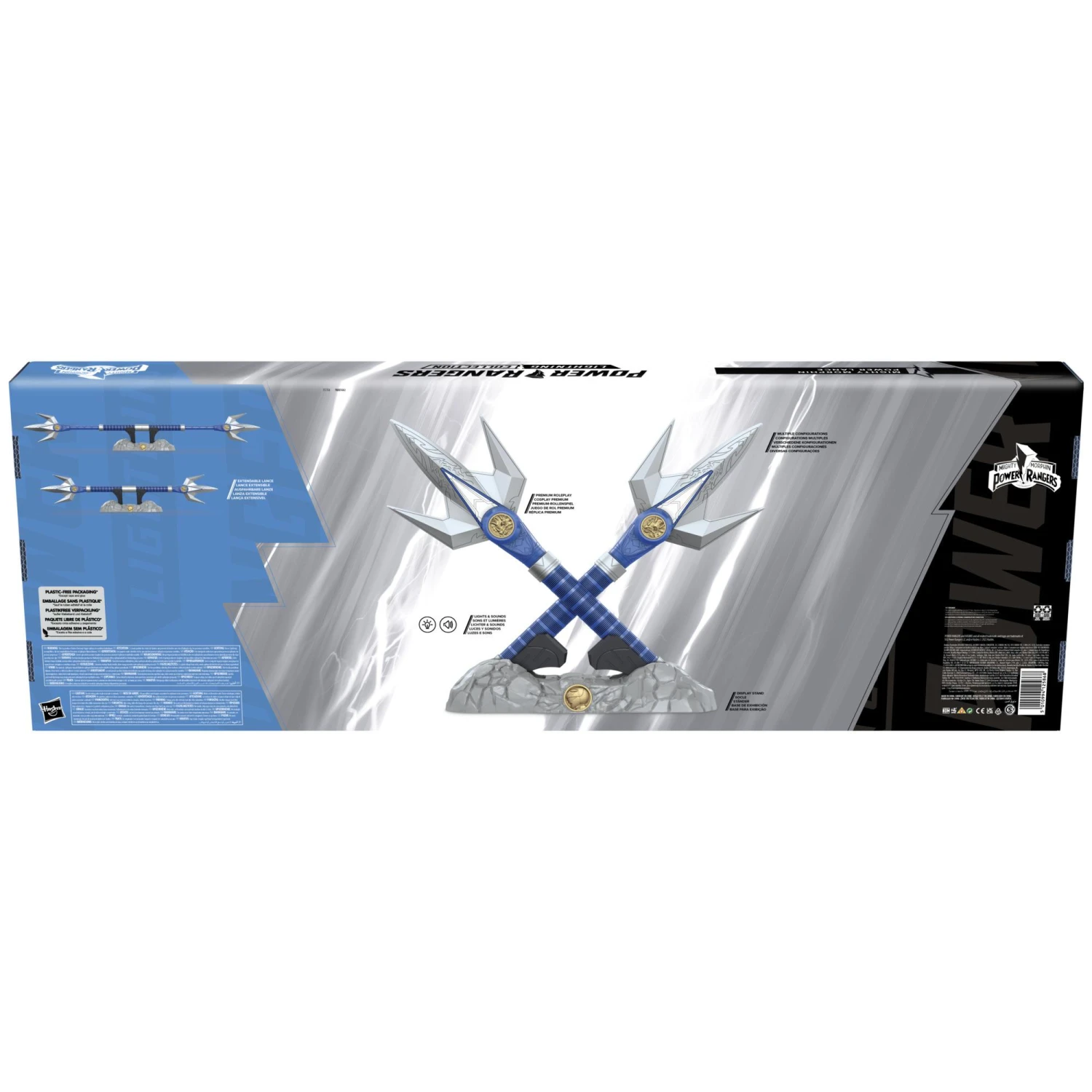 Hasbro Power Rangers Lightning Collection - Mighty Morphin Blue Ranger Power Lance - Image 5