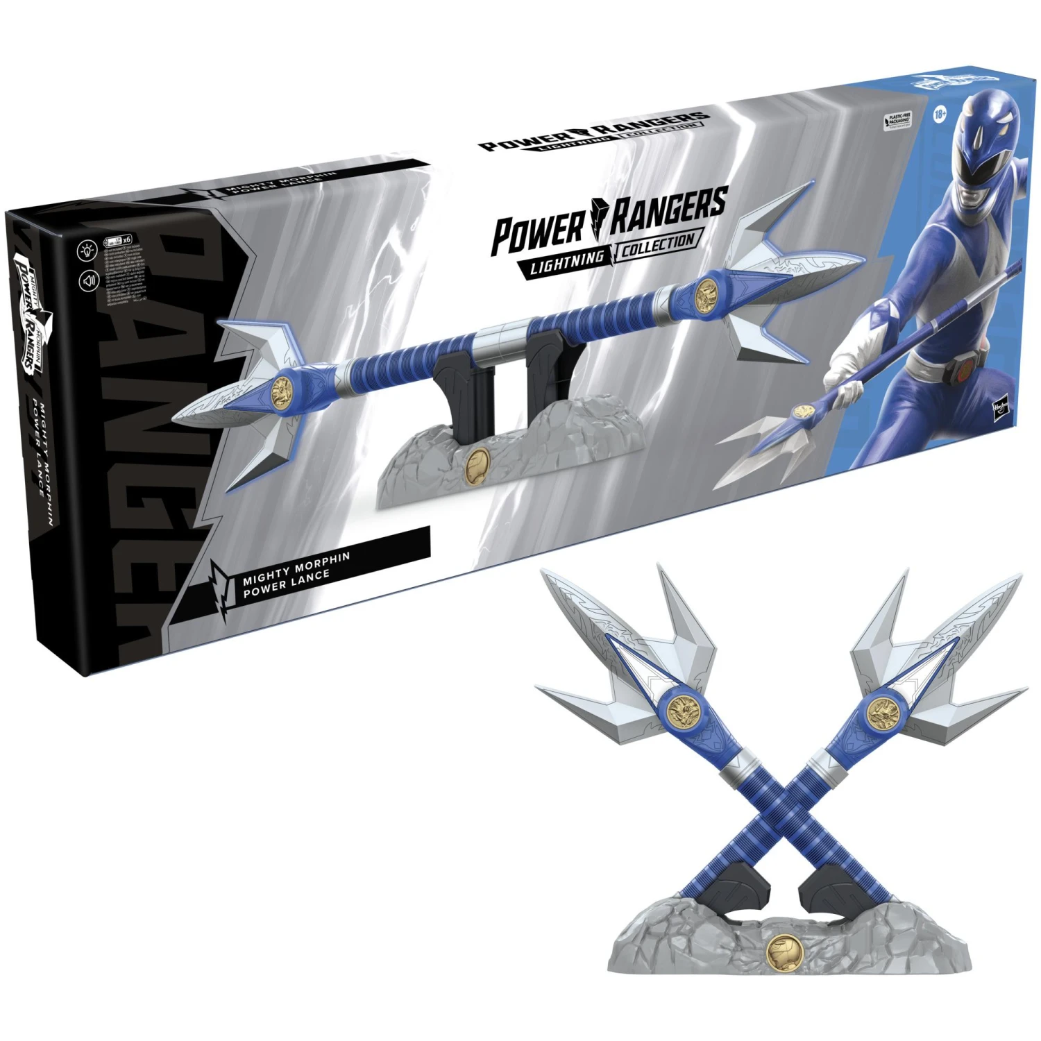 Hasbro Power Rangers Lightning Collection - Mighty Morphin Blue Ranger Power Lance