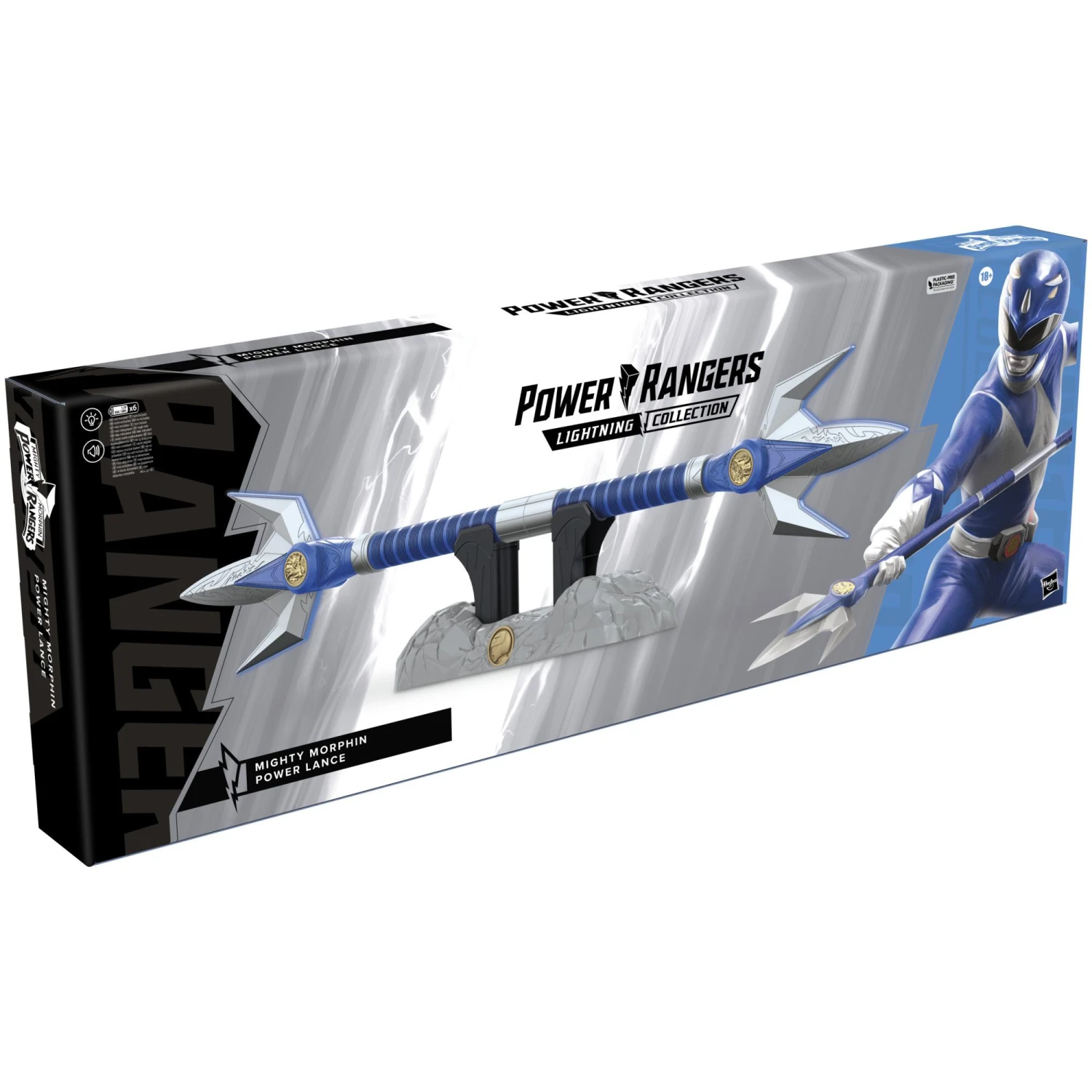 Hasbro Power Rangers Lightning Collection - Mighty Morphin Blue Ranger Power Lance - Image 4