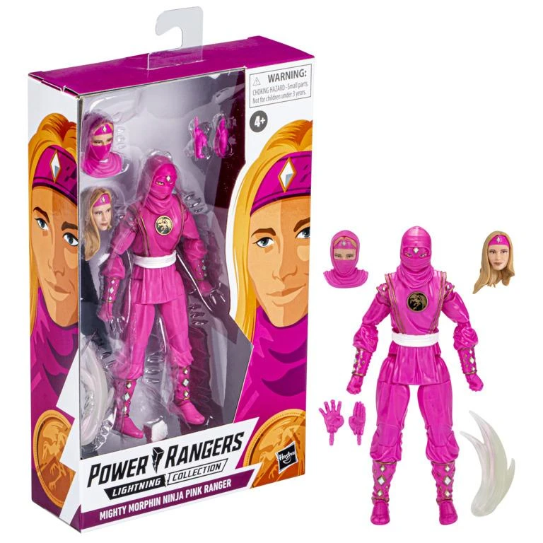 Hasbro Power Rangers Lightning Collection 6-Inch Action Figure - Pink Ninja Ranger Kat