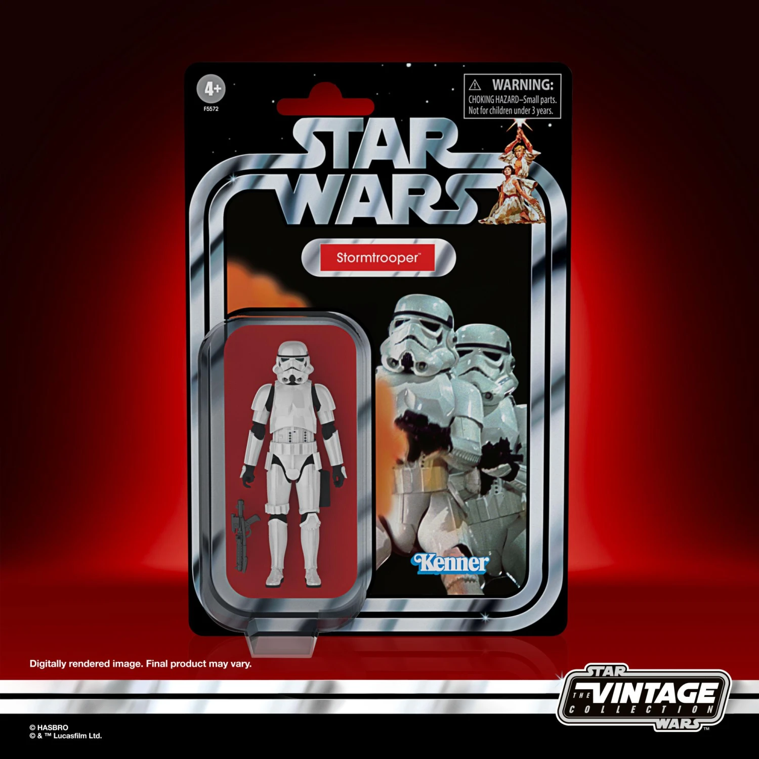 Hasbro NON MINT Damaged Card Star Wars The Vintage Collection 96 Exclusive Action Figure - Stormtrooper - Image 5