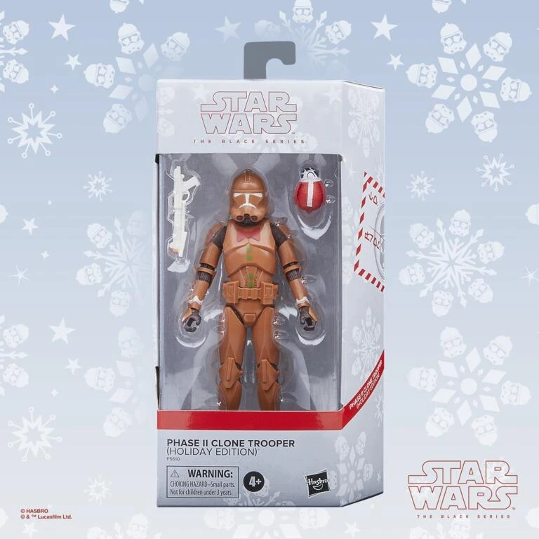 Hasbro Star Wars The Black Series 6 Inch Action Figure - Clone Trooper (Holiday Edition) - Image 5