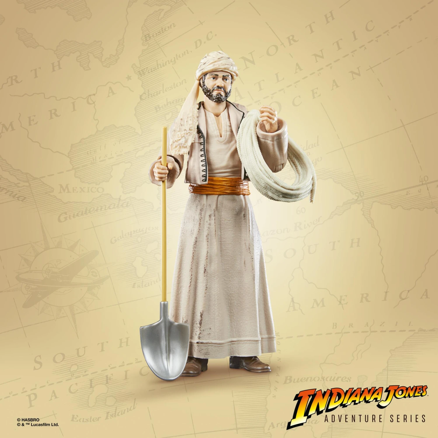 Hasbro Indiana Jones 6 Inch Action Figure Wave 1 - Sallah (Dig Disguise) - Image 5