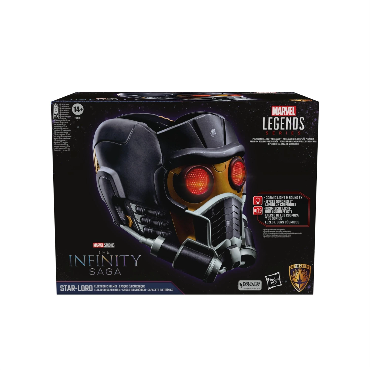 Hasbro Marvel Legends Infinity Saga Premium Electronic Helmet - Star Lord - Image 2