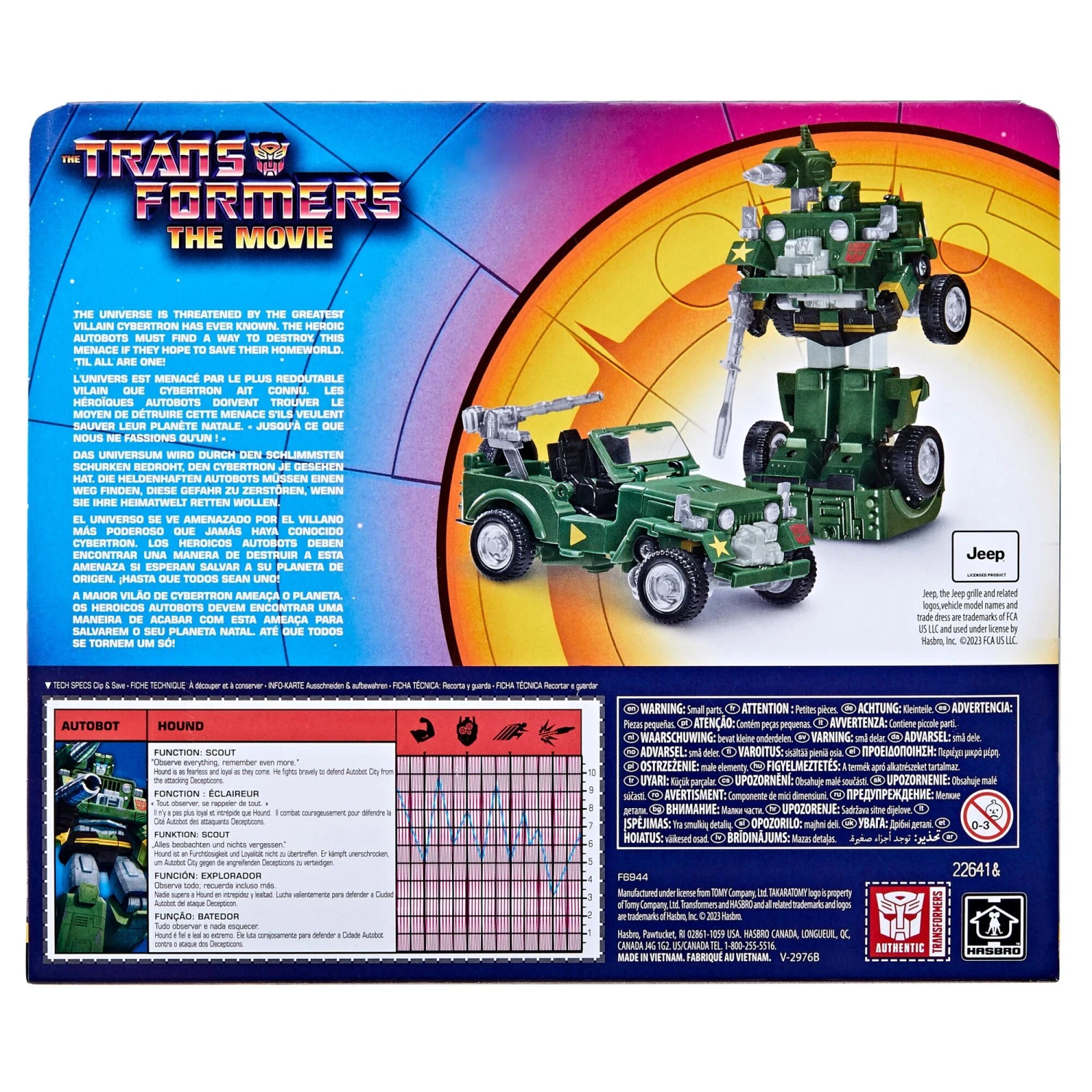 Hasbro Transformers Retro Transformers: The Movie Action Figure - Autobot Hound - Image 4