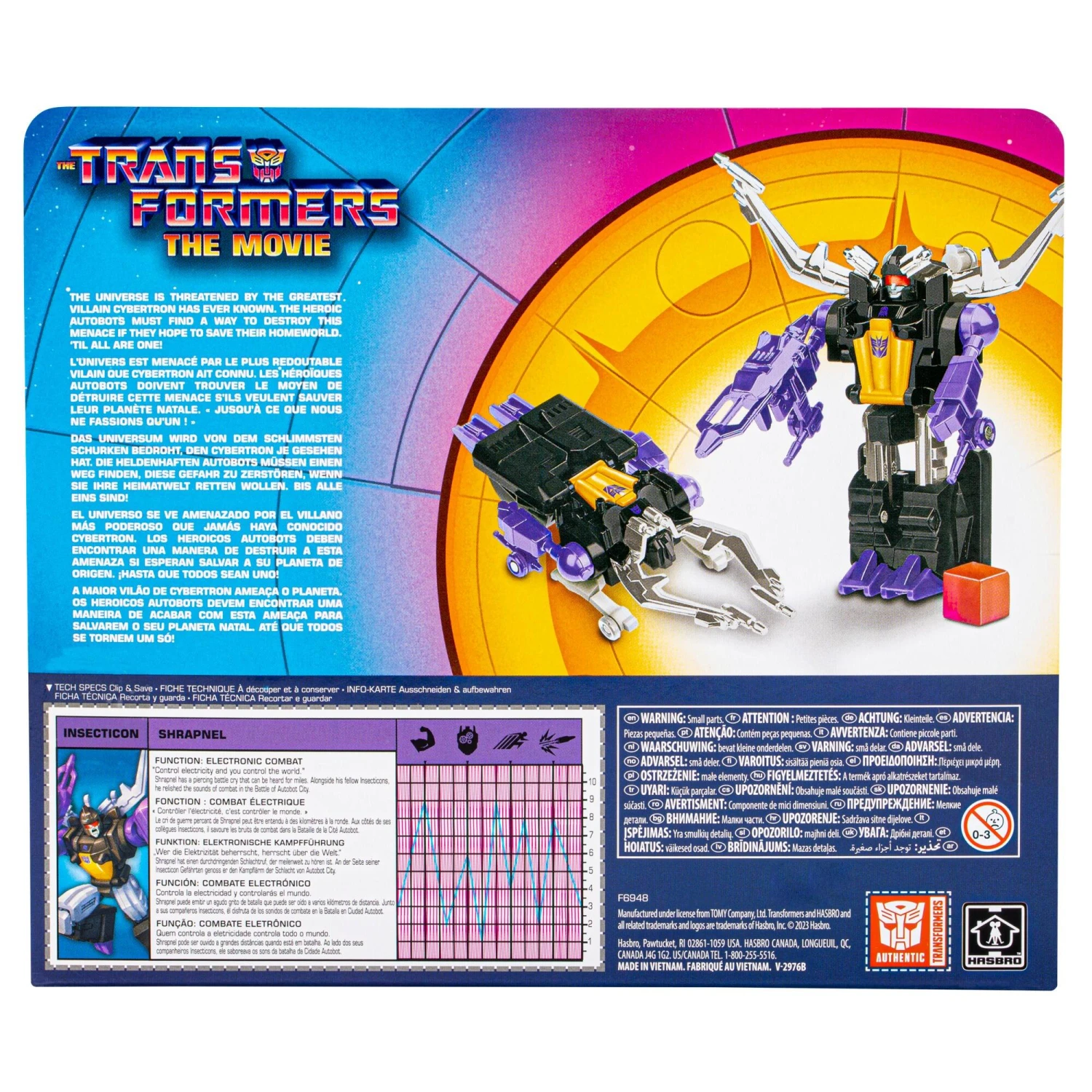 Hasbro Transformers Retro Transformers: The Movie Action Figure - Shrapnel - Image 5