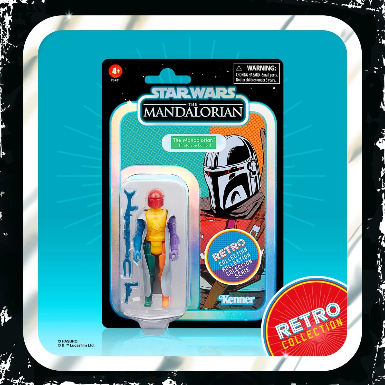 Hasbro Star Wars Retro Action Figure - Prototype Mandalorian - Image 2