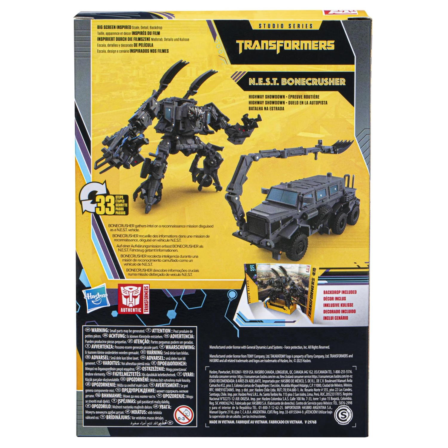 Hasbro Transformers Studio Series 95 Buzzworthy Bumblebee Voyager Action Figure - N.E.S.T Bonecrusher - Image 4