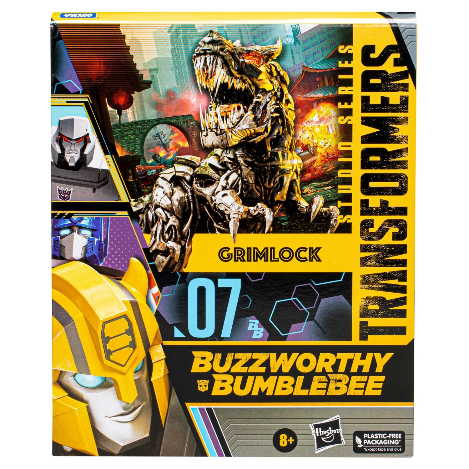 Hasbro Transformers Studio Series 07 Buzzworthy Bumblebee Leader Class Action Figure - Grimlock - Image 2