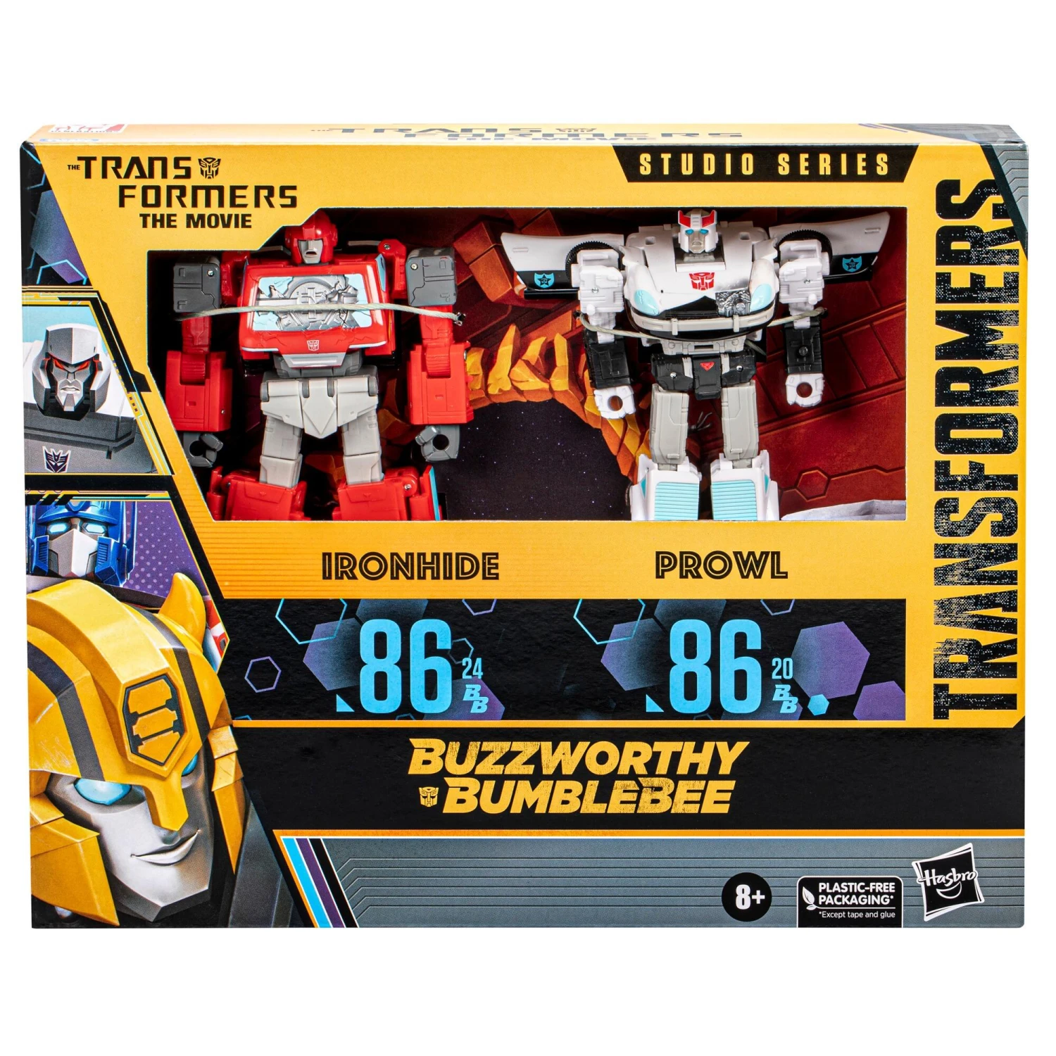 Hasbro Transformers Studio Series 86 Buzzworthy Bumblebee Voyager Action Figure Twinpack - Ironhide & Prowl - Image 3