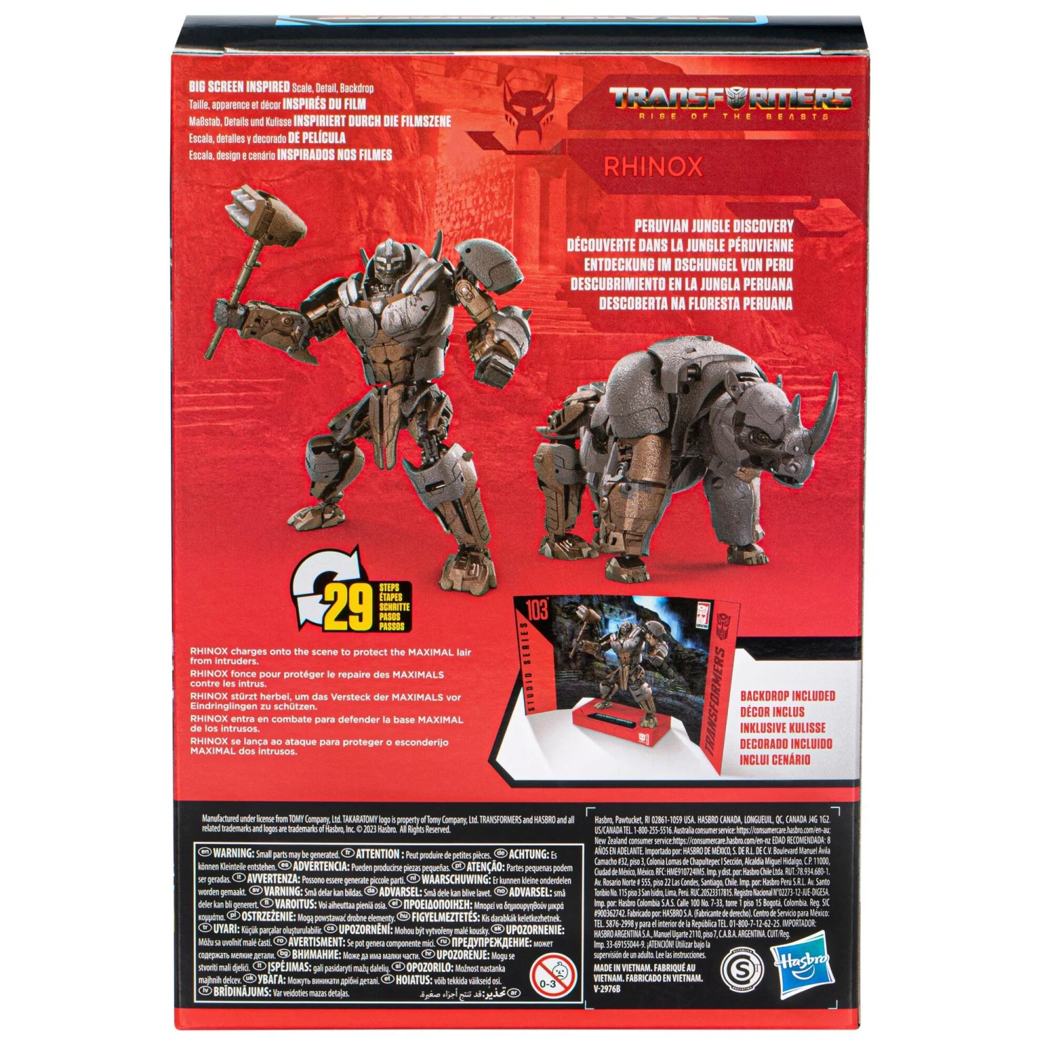 Hasbro Transformers Studio Series Voyager Action Figure - Rhinox - Image 3
