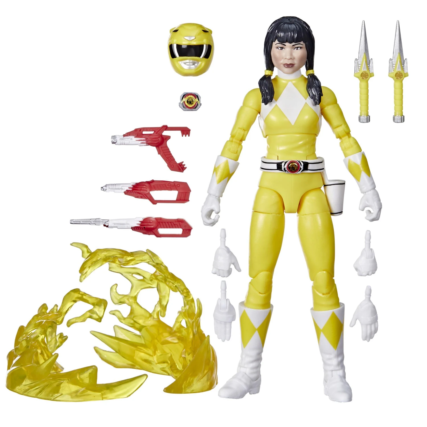 Hasbro Power Rangers Lightning Collection 30th Anniversary 6 Inch Action Figure - Mighty Morphin Yellow Ranger - Image 3