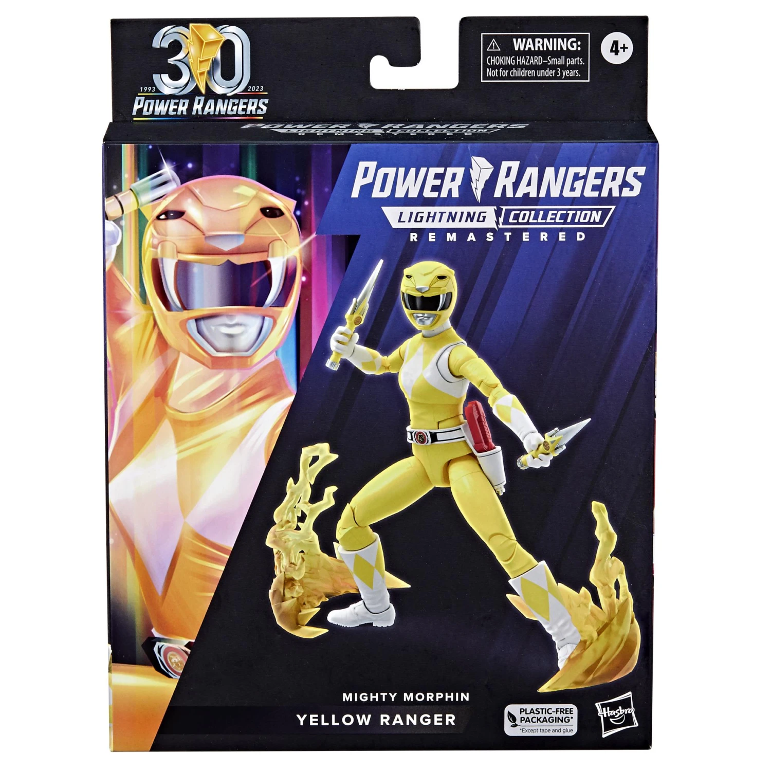Hasbro Power Rangers Lightning Collection 30th Anniversary 6 Inch Action Figure - Mighty Morphin Yellow Ranger - Image 2