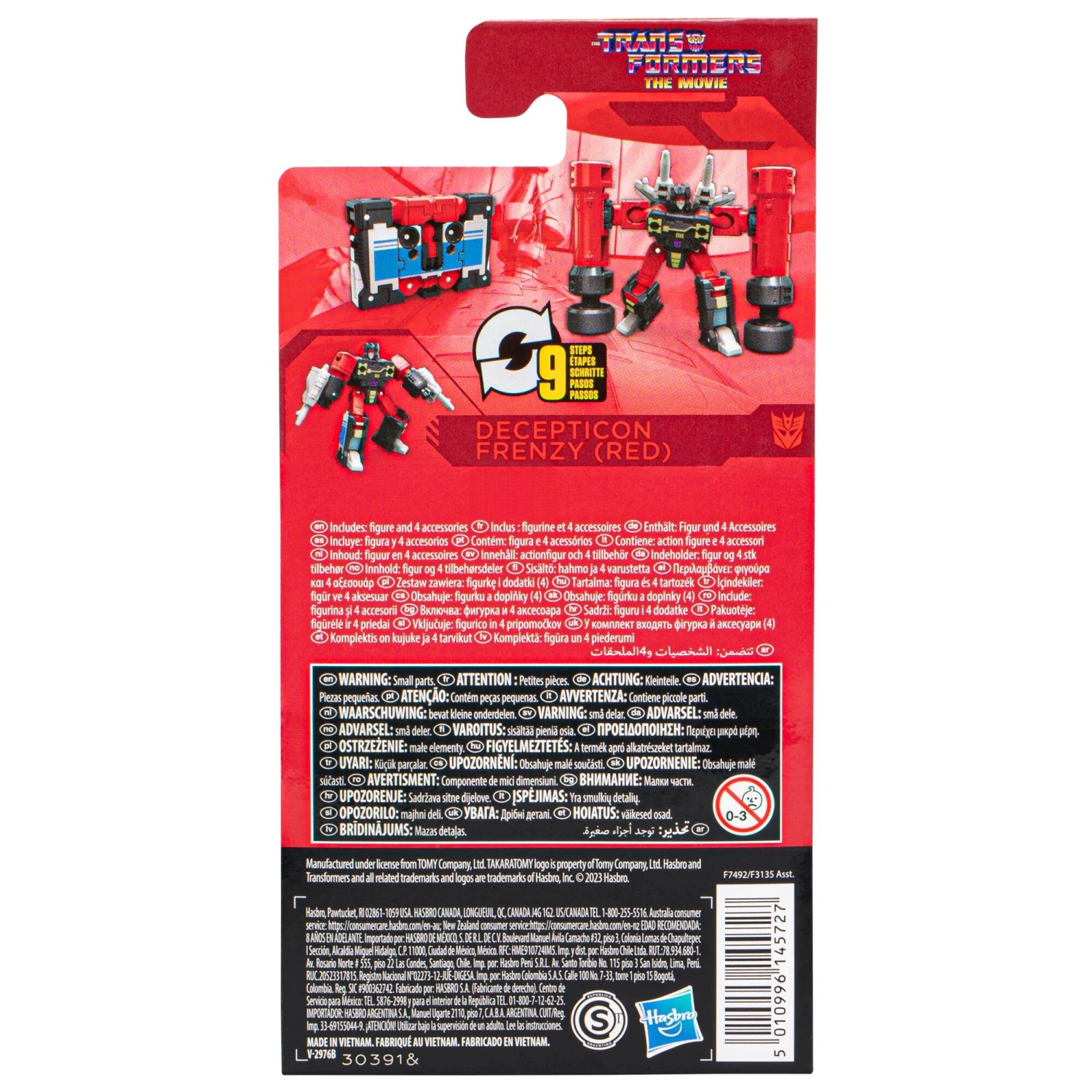 Hasbro *PRE-ORDER Transformers Studio Series TF7 Core Class Action Figure - Decepticon Frenzy (Red) - Image 5