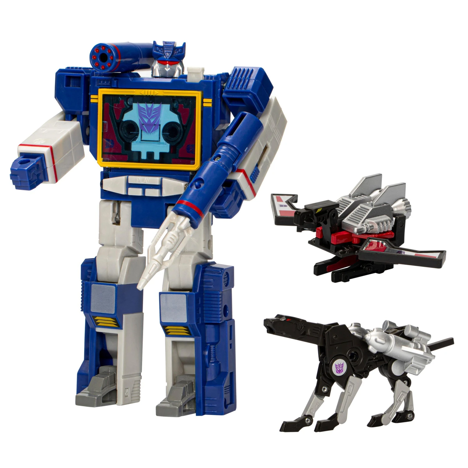 Hasbro *PRE-ORDER Transformers Retro 40th Anniversary Action Figure - G1 Decepticon Soundwave, Laserbeak & Ravage - Image 3