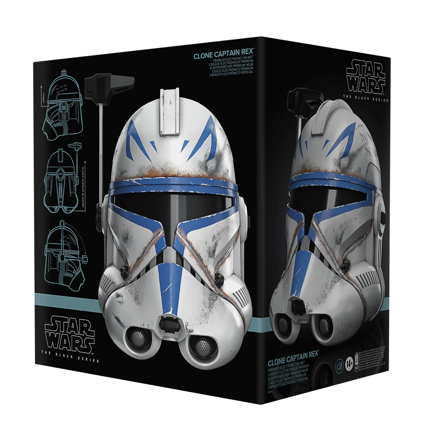 Hasbro *PRE ORDER Star Wars The Black Series Captain Rex Premium Electronic Helmet - Image 6