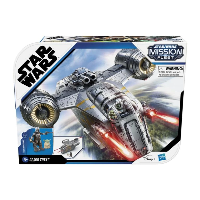 Hasbro Star Wars Mission Fleet Deluxe Action Figure - Razor Crest With The Mandalorian & The Child