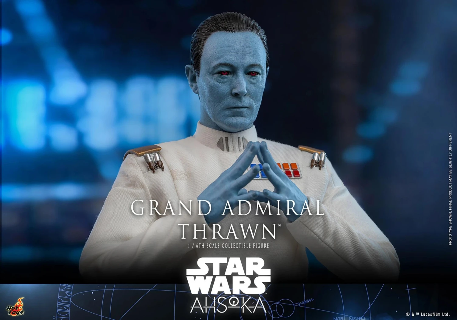 *PRE-ORDER Grand Admiral Thrawn - Star Wars Hot Toys Collectibles 1/6 Scale Action Figure - Image 9