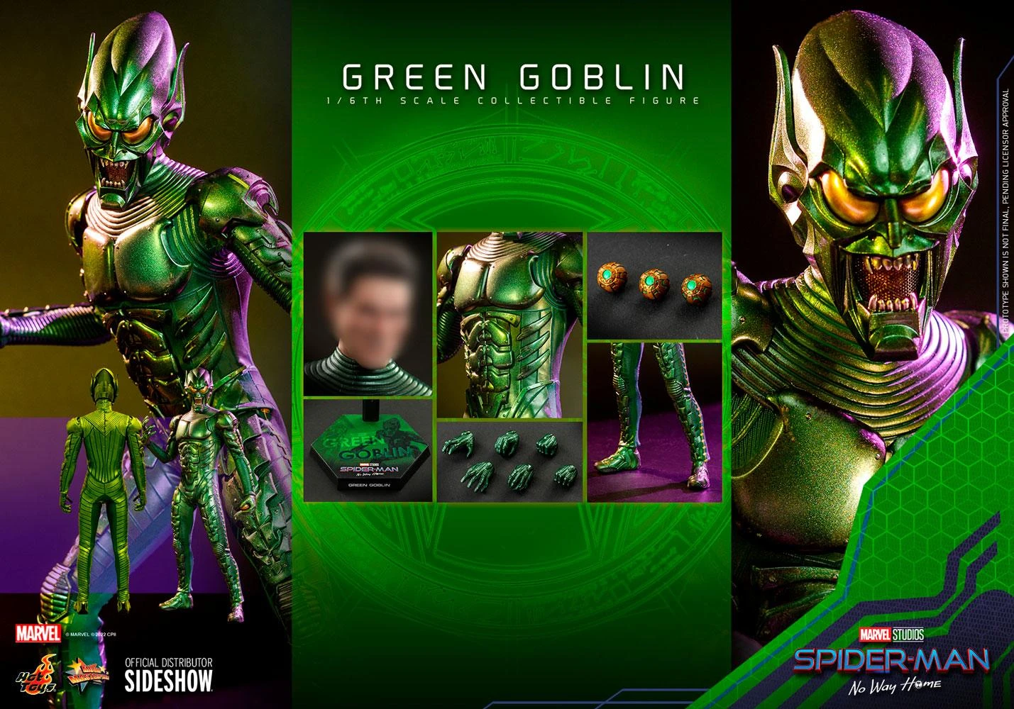 *PRE-ORDER Green Goblin - Spiderman No Way Home Marvel Hot Toys Collectibles 1/6 Scale Action Figure - Image 4