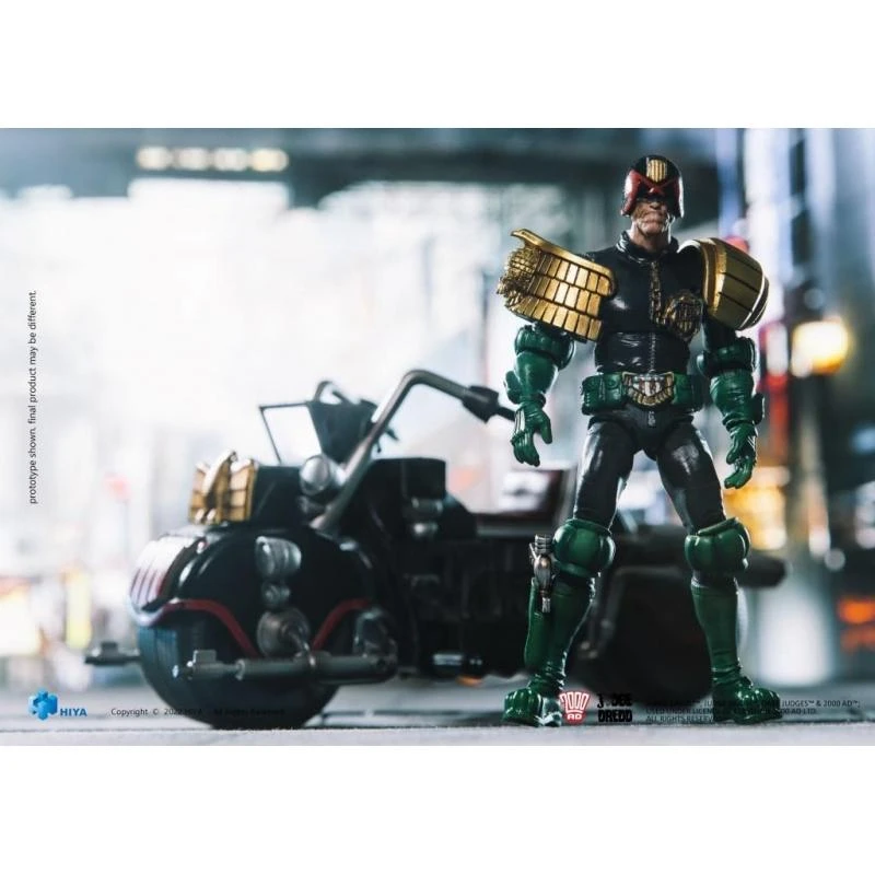 HIYA Toys Judge Dredd 1:18 Scale Action Figures - Judge Dredd & Lawmaster MK II Set - Image 4