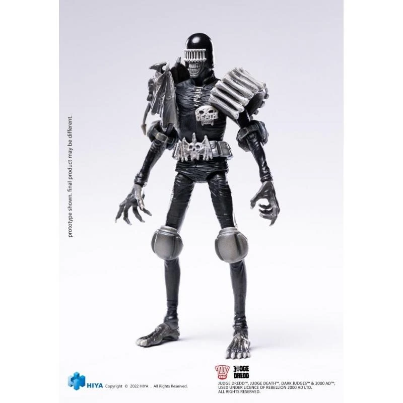 HIYA Toys Judge Dredd 1:18 Scale Action Figures - Black & White Judge Death - Image 3