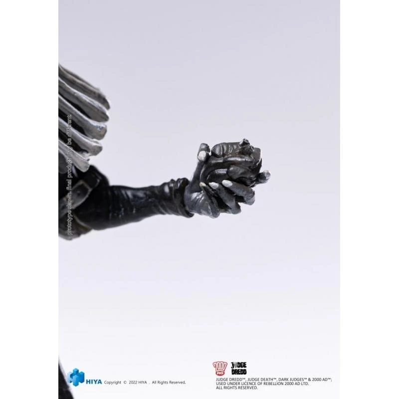 HIYA Toys Judge Dredd 1:18 Scale Action Figures - Black & White Judge Death - Image 2