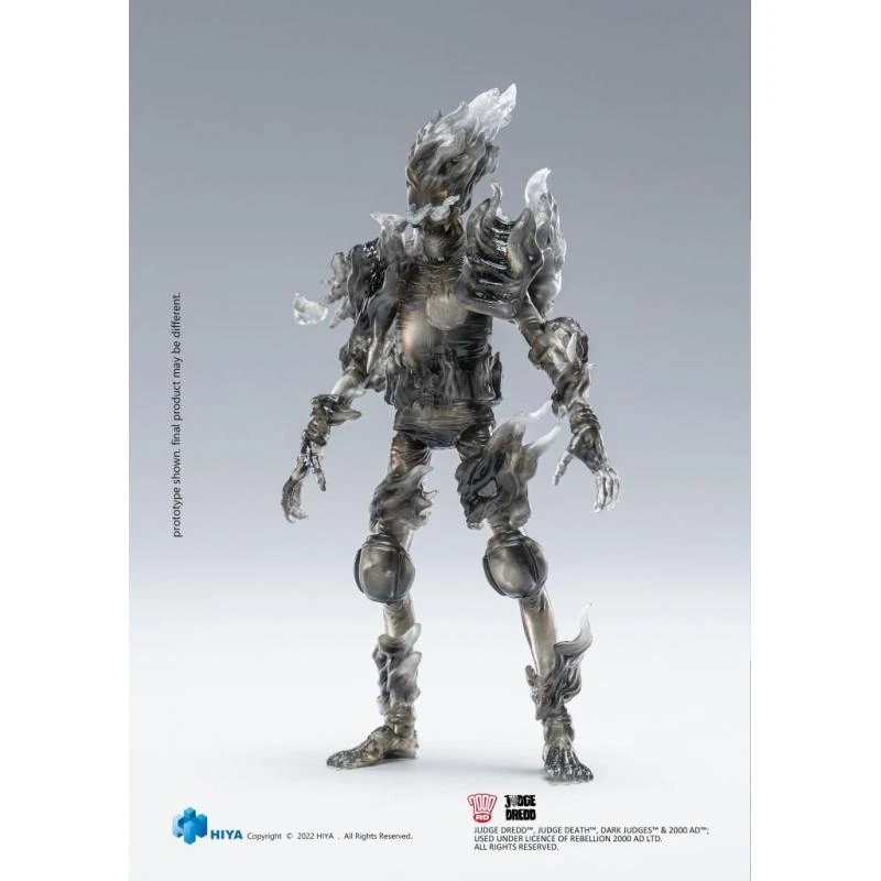 HIYA Toys Judge Dredd 1:18 Scale Action Figures - Black & White Judge Fire - Image 3
