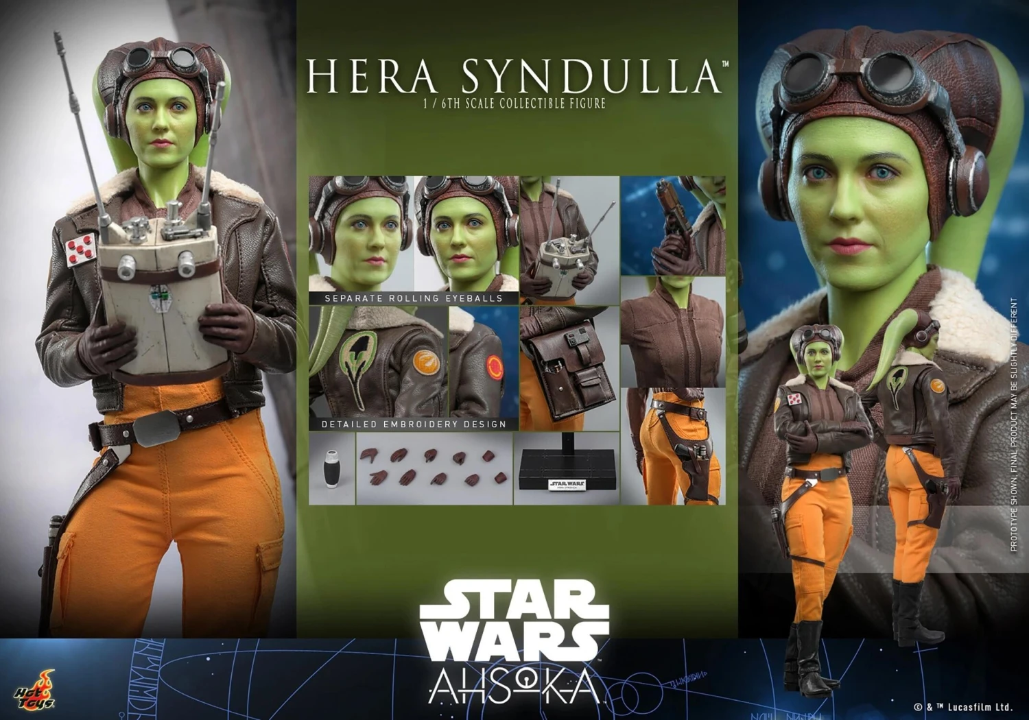 *PRE-ORDER Hera Syndulla (Ahsoka) - Star Wars Hot Toys Collectibles 1/6 Scale Action Figure - Image 8
