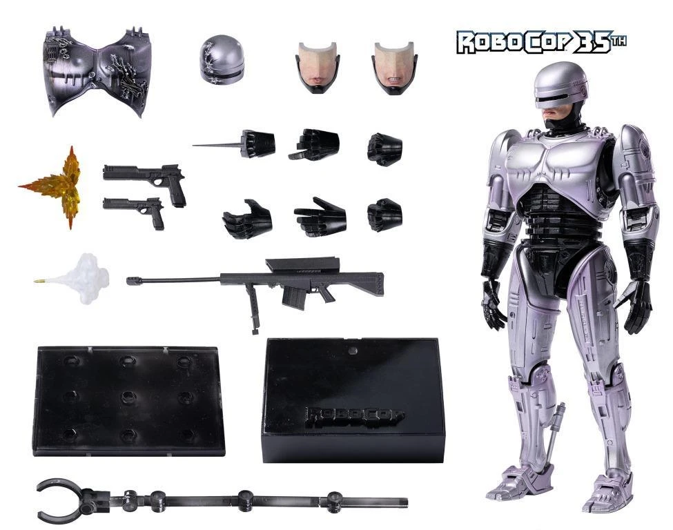 *PRE-ORDER HIYA Toys 1987 RoboCop 35th Anniversary 1:12 Scale Die Cast Action Figures - Robocop - Image 7