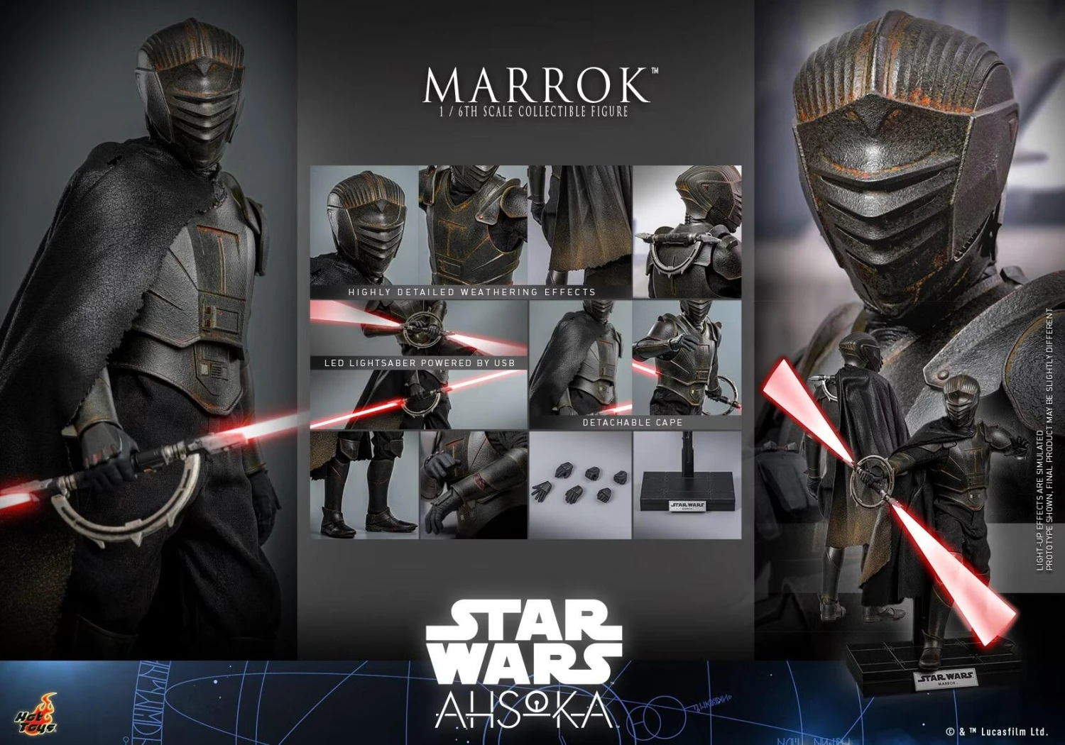 *PRE-ORDER Marrok (Ahsoka) - Star Wars Hot Toys Collectibles 1/6 Scale Action Figure - Image 5