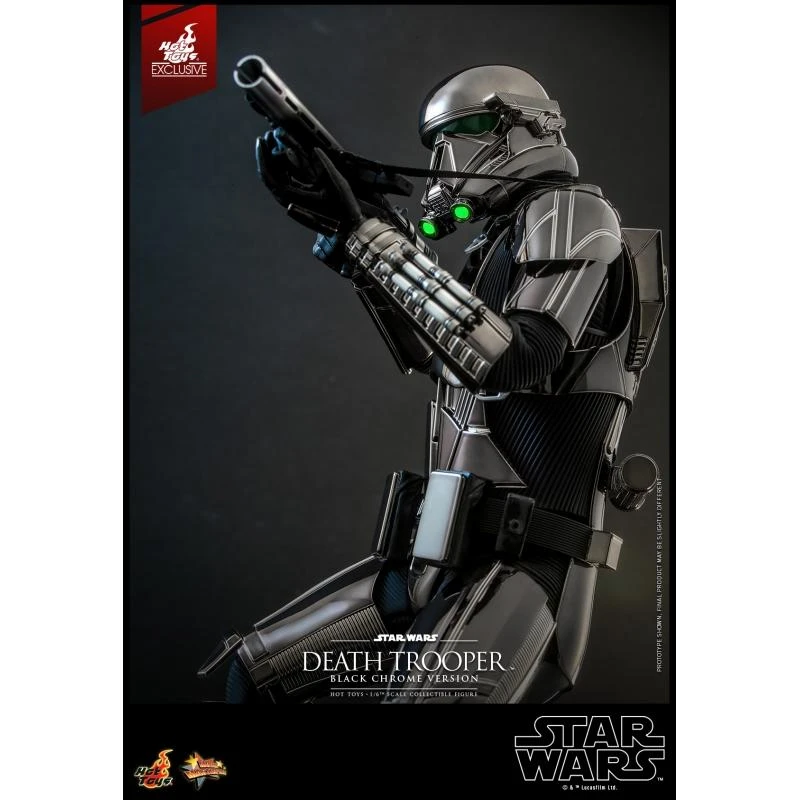Death Trooper (Black Chrome) - Star Wars Hot Toys Exclusive Collectibles 1/6 Scale Action Figure - Image 3