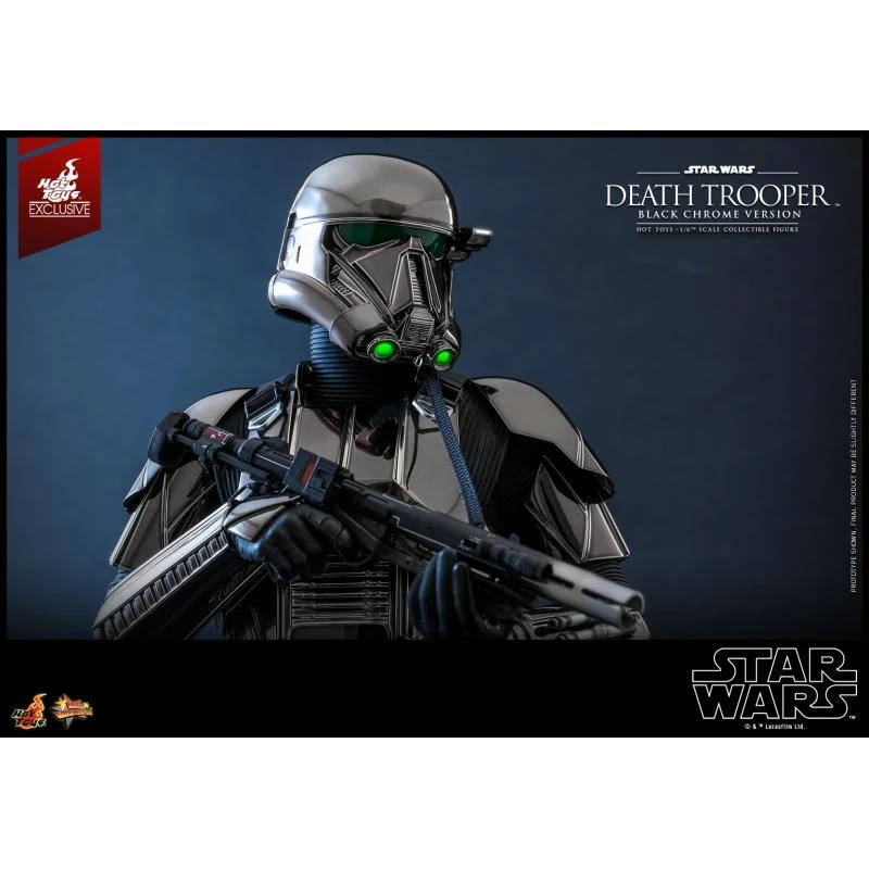 Death Trooper (Black Chrome) - Star Wars Hot Toys Exclusive Collectibles 1/6 Scale Action Figure - Image 6