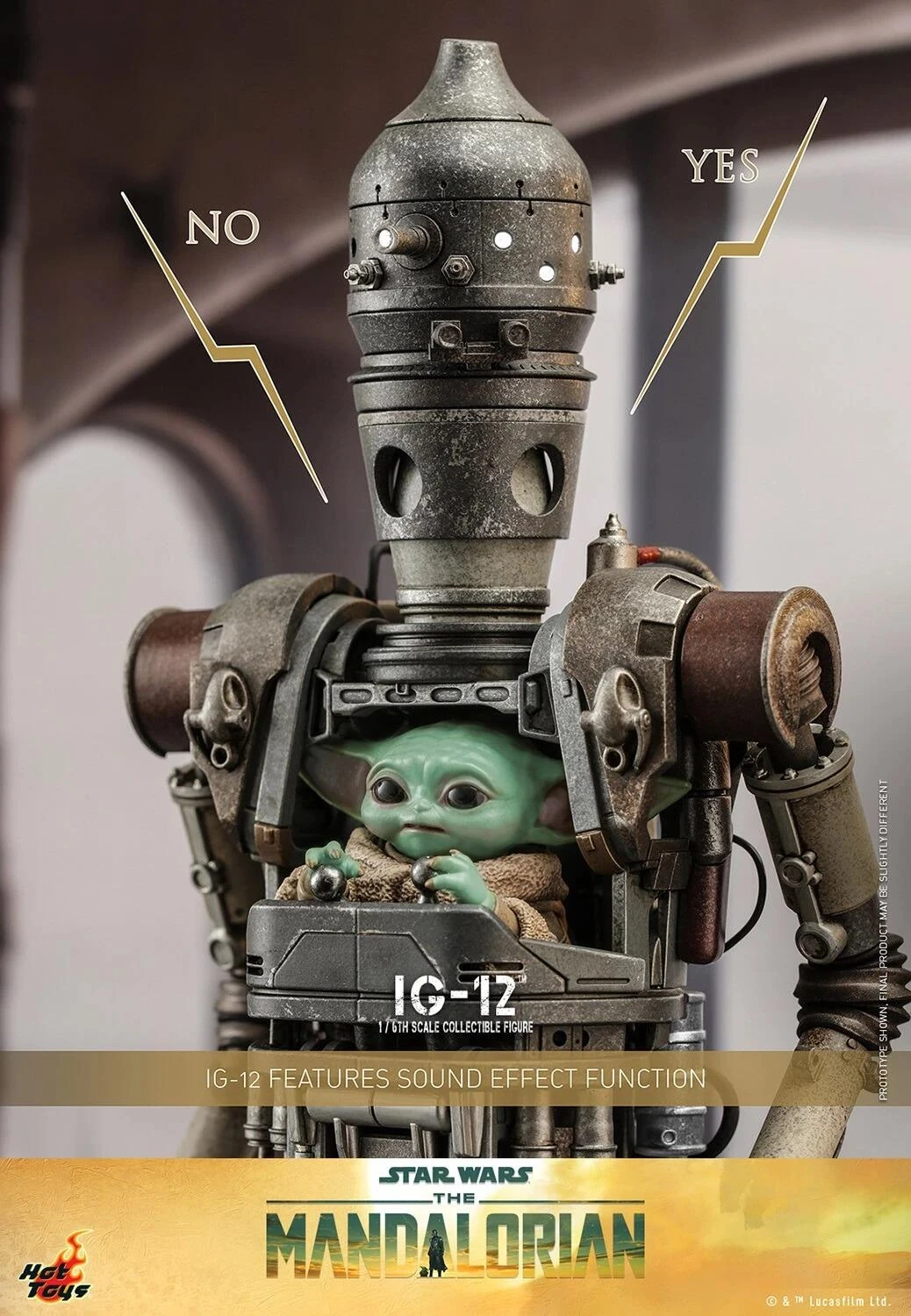 *PRE-ORDER IG-12 (The Mandalorian) - Star Wars Hot Toys Collectibles 1/6 Scale Action Figure - Image 2