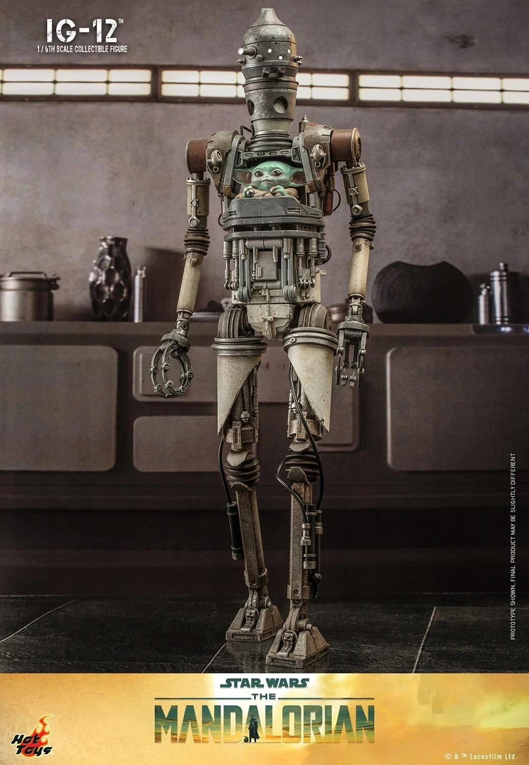 *PRE-ORDER IG-12 (The Mandalorian) - Star Wars Hot Toys Collectibles 1/6 Scale Action Figure - Image 5