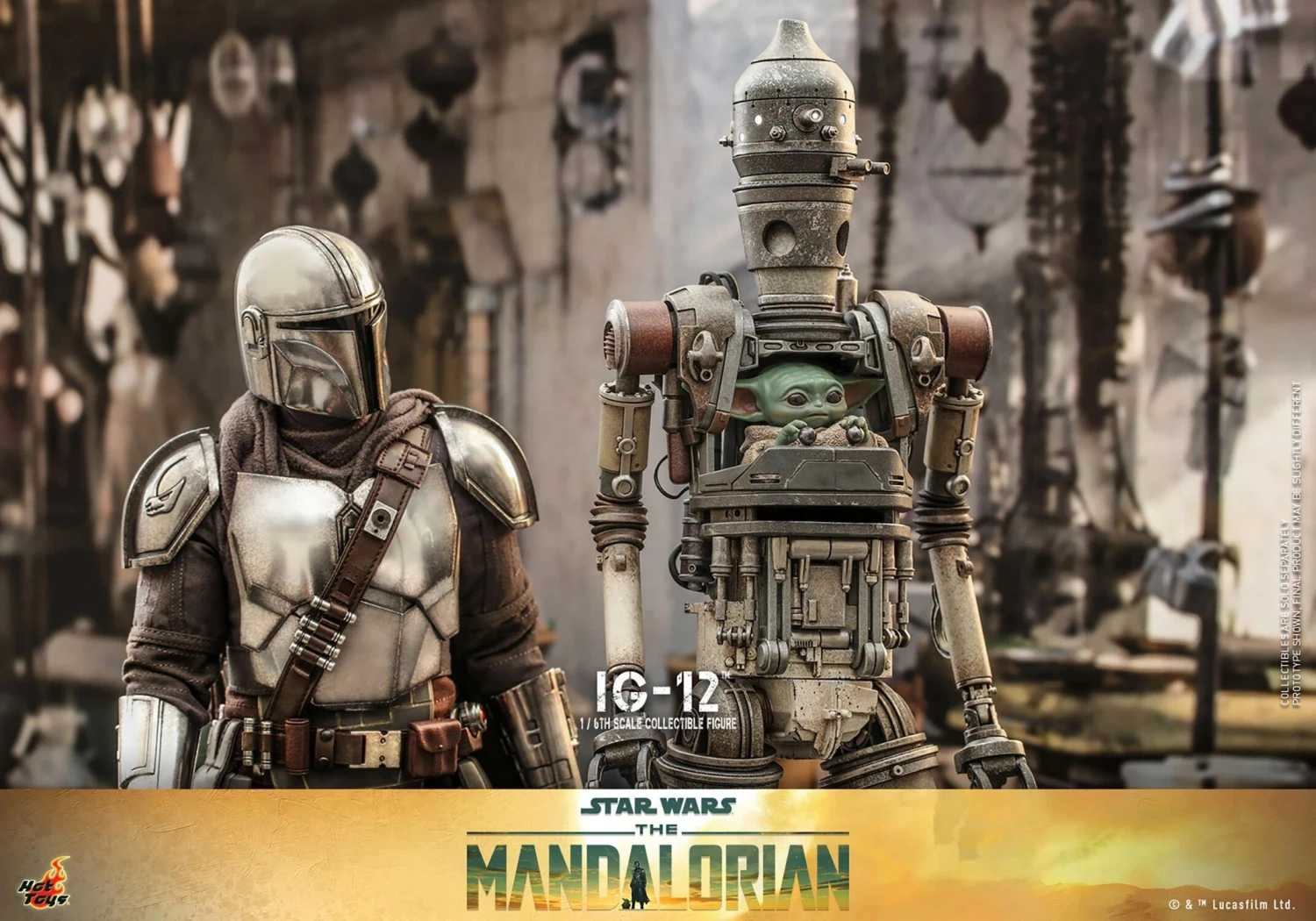 *PRE-ORDER IG-12 (The Mandalorian) - Star Wars Hot Toys Collectibles 1/6 Scale Action Figure - Image 8