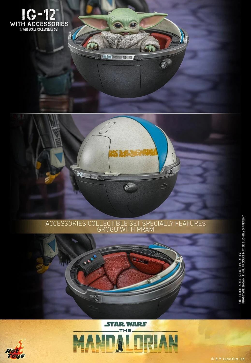 *PRE-ORDER IG-12 With Accessories (The Mandalorian) - Star Wars Hot Toys Collectibles 1/6 Scale Action Figure - Image 5