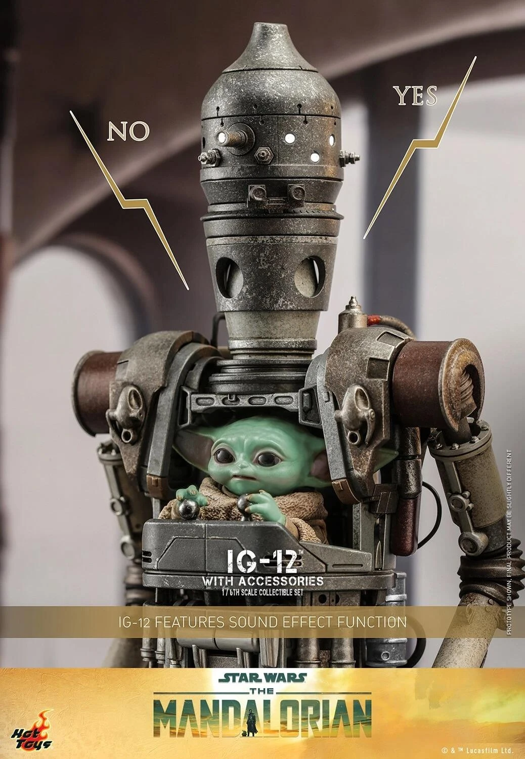 *PRE-ORDER IG-12 With Accessories (The Mandalorian) - Star Wars Hot Toys Collectibles 1/6 Scale Action Figure - Image 2
